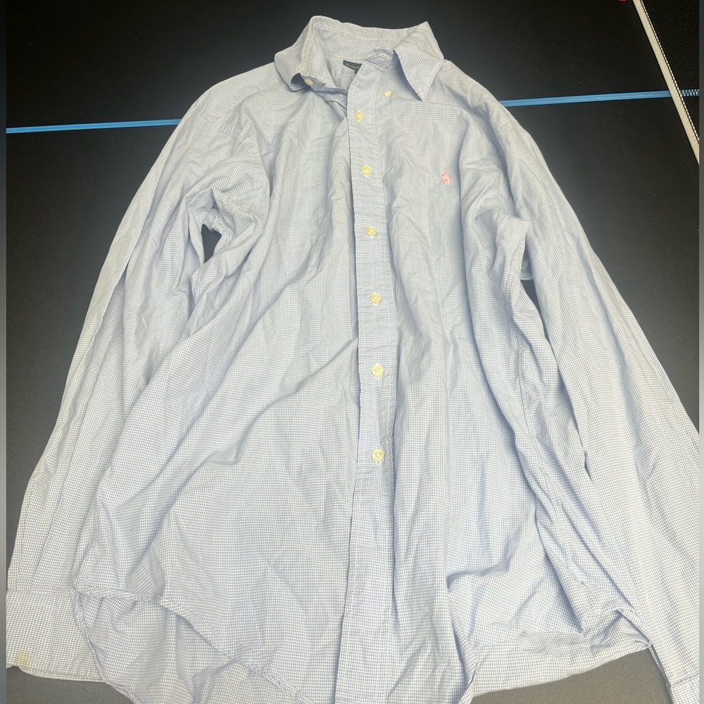 Ralph Lauren Yarmouth 100% Cotton 15.5x34/35 men’s button down long sleeve shirt